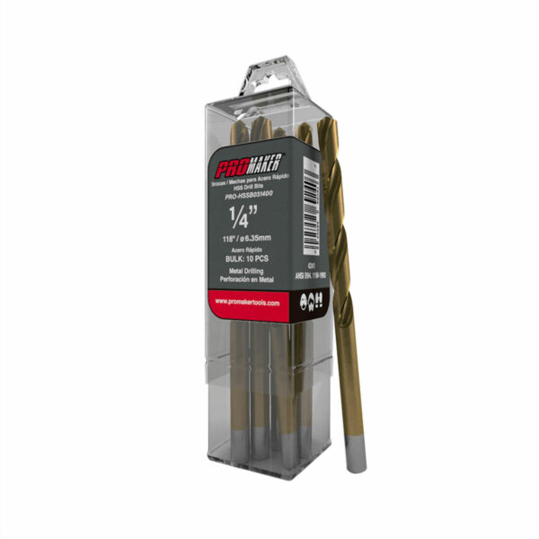 METAL DRILL BITS 10 PCS PROMAKER