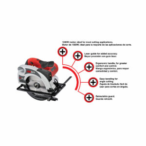 CIRCULAR SAW 7 ¼ WITH LASER GUIDE 1500W promaker SIERRA CIRCULAR 7