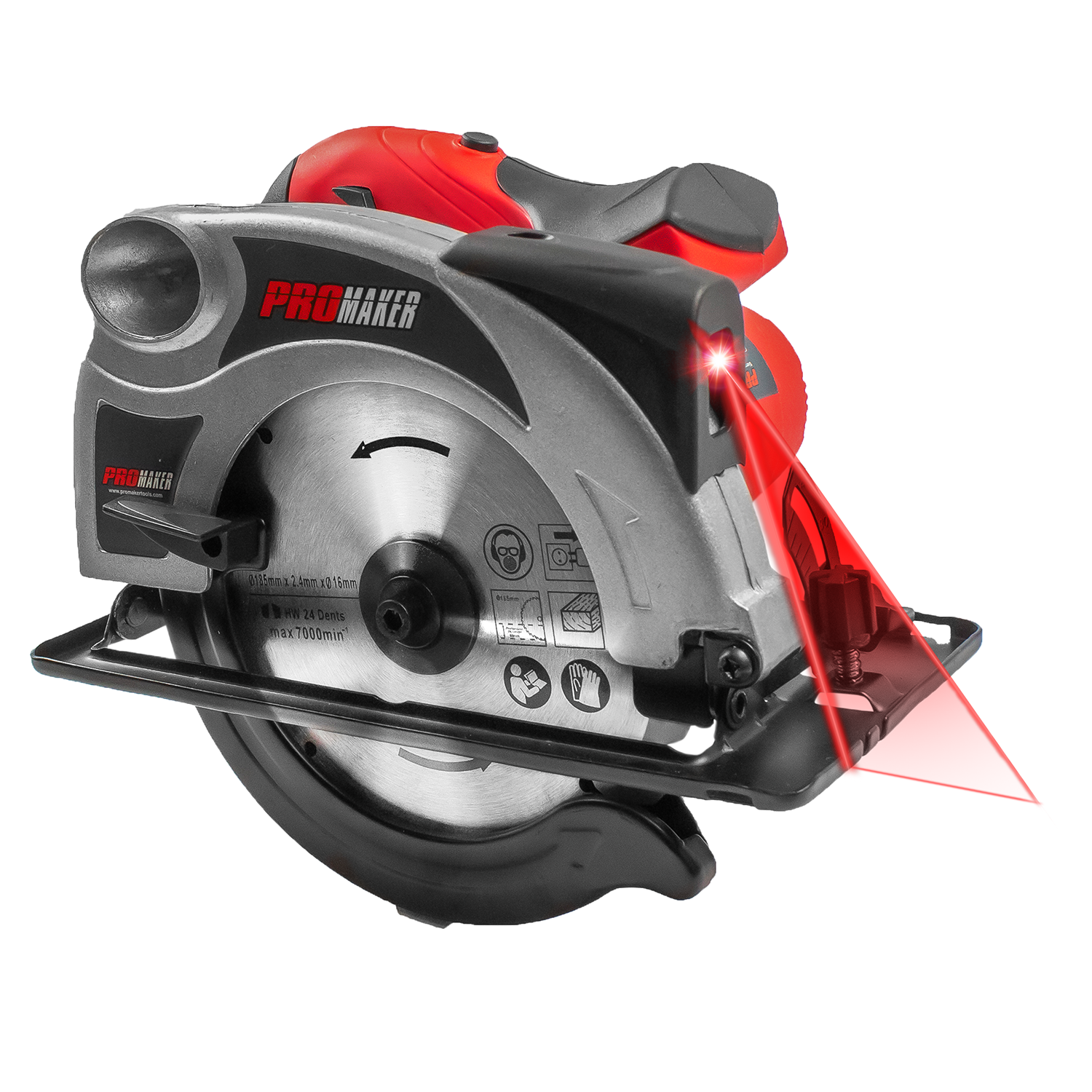 SIERRA CIRCULAR 7 ¼ CON LÁSER 1500W PRO-SC1500 - Promaker® Tools