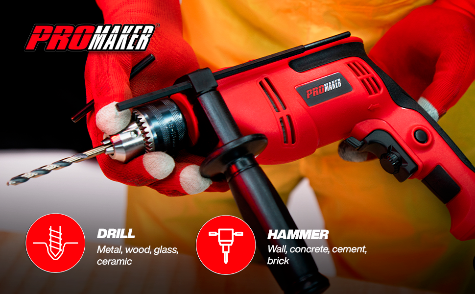 CORDED HAMMER DRILL PRO-TP550 PROMAKER DESCRIPTION 3