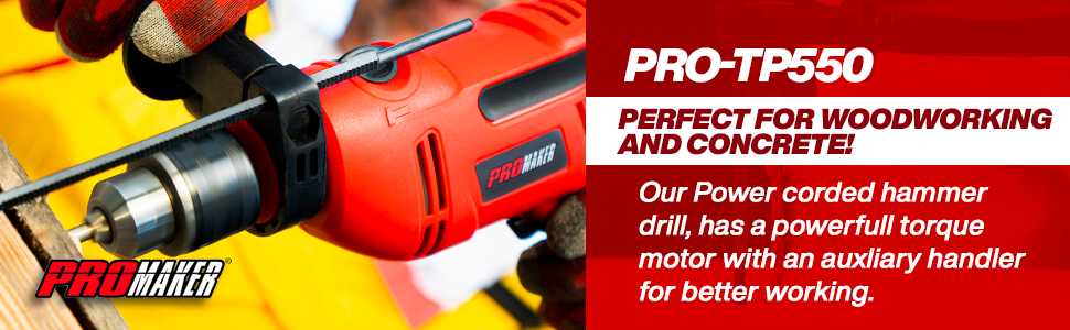 CORDED HAMMER DRILL PRO-TP550 PROMAKER DESCRIPTION 4