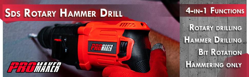 ROTARY HAMMER DRILL PRO-RM850KIT PROMAKER description 2