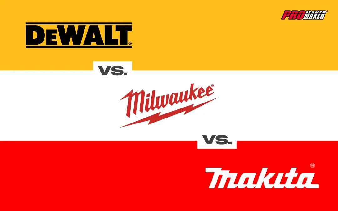 kone præcedens Labe Dewalt vs Milwaukee vs Makita: Which Tool Brand is Better? - Promaker Tools