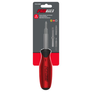 MULTI BIT SCREWDRIVER 6 IN 1 PRO-DS586 DESTORNILLAODOR PUNTAS INTERCAMBIABLES PROMAKER