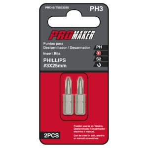 SCREWDRIVER BITS PRO-BITS023250 PROMAKER PUNTAS PARA DESTORNILLADOR 1