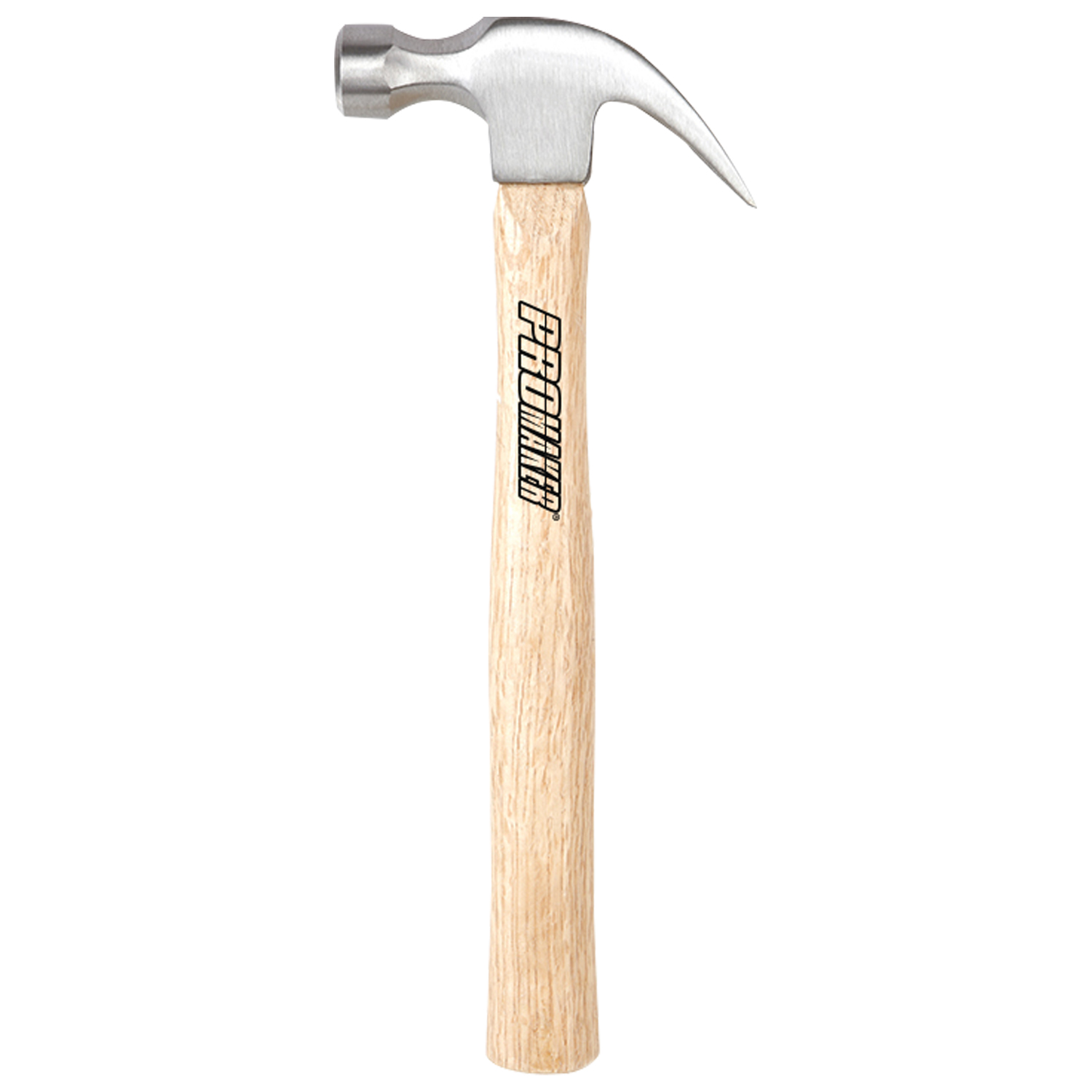 CURVED CLAW HAMMER WITH HARDWOOD HANDLE 12OZ PRO-MT206 - Promaker