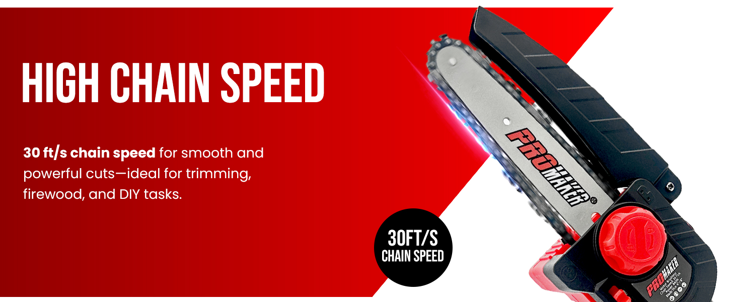 BRUSHLESS MINI CHAIN SAW PRO-MI840 PROMAKER DESCRIPTION 4-2