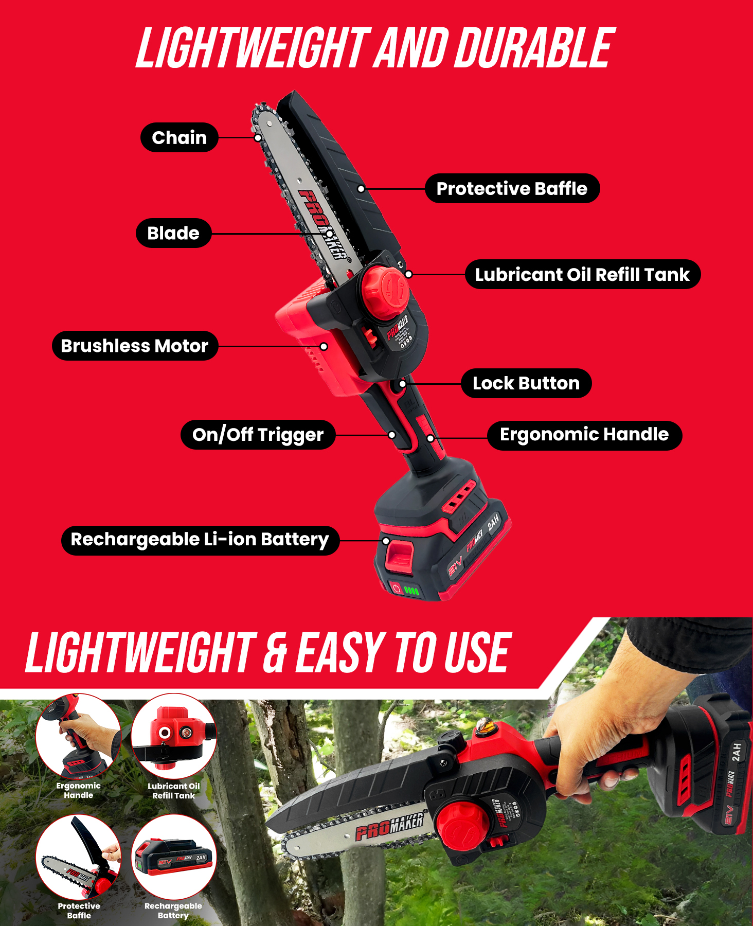 BRUSHLESS MINI CHAIN SAW PRO-MI840 PROMAKER DESCRIPTION 5 copy