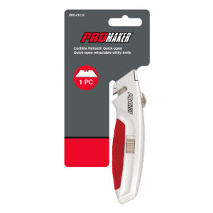 QUICK-OPEN RETRACTABLE KNIFE PRO-CU110 PROMAKER CUCHILLA RETRACTIL 1